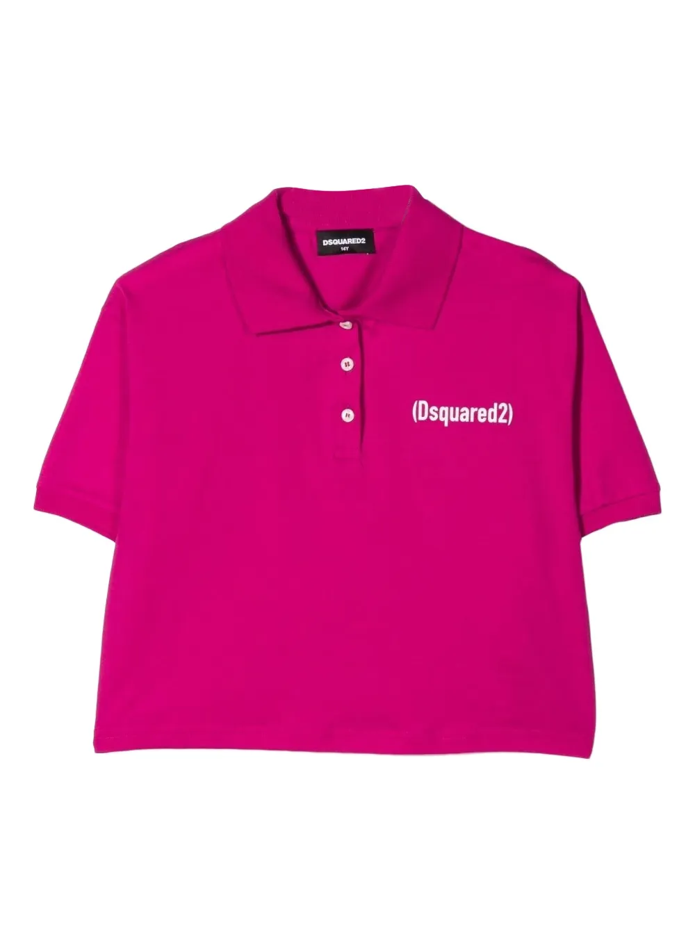 DSQUARED2 KIDS playera tipo polo con logo | rosado | Image 1
