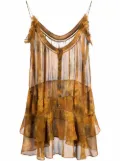 DSQUARED2 floral print mini dress - Orange