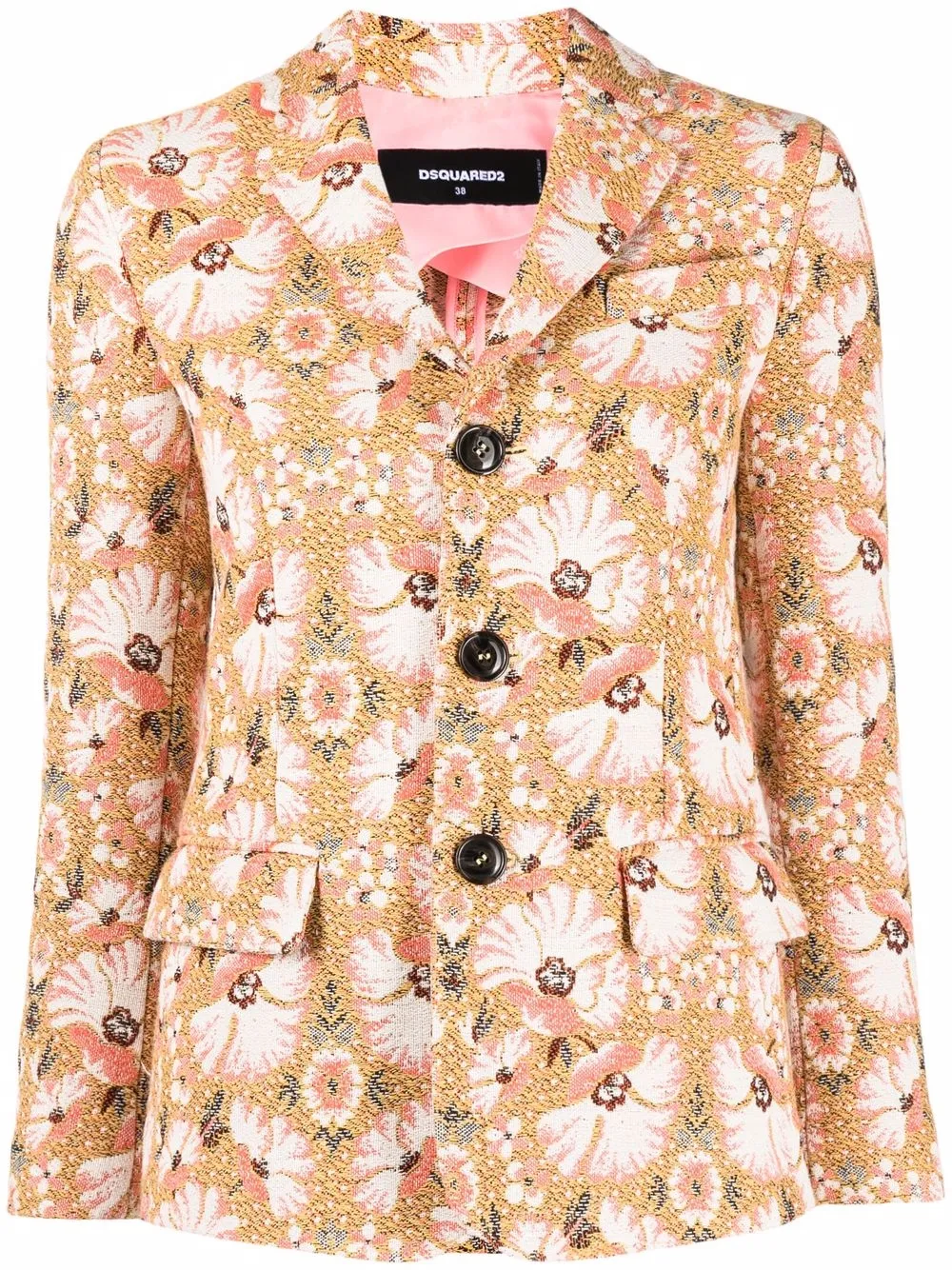 

Dsquared2 fitted floral-print blazer - Neutrals