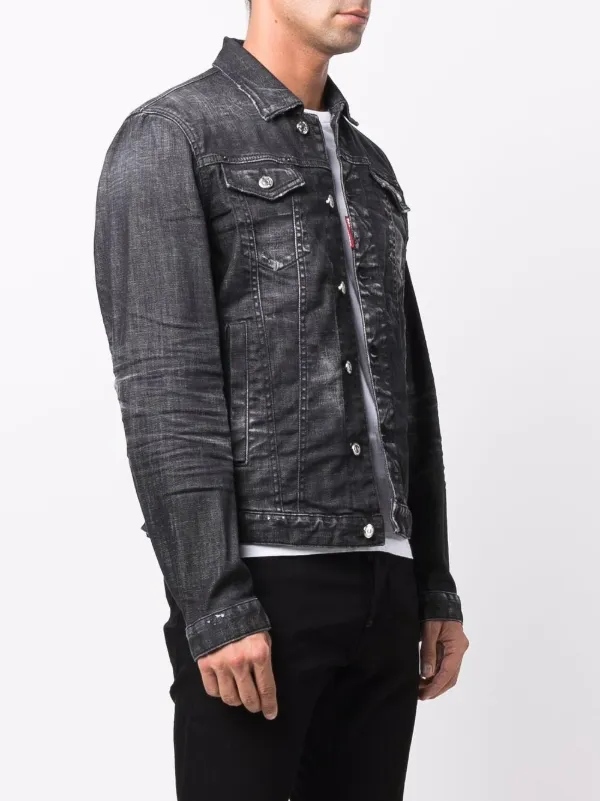 Dsquared2 faded-effect Denim Jacket 
