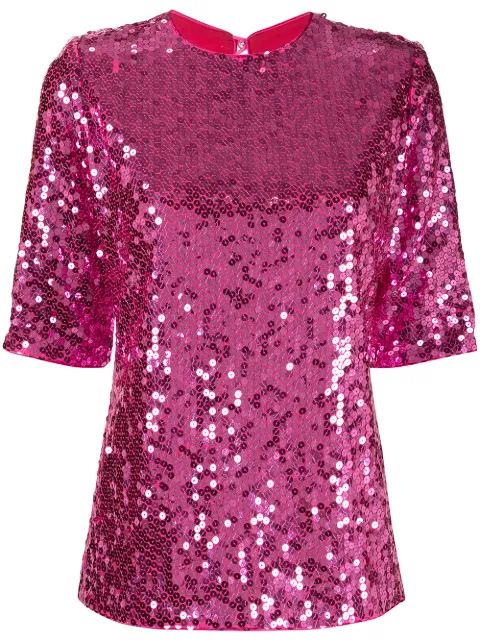 Saint Laurent Pre-Owned 1990s sequinned short-sleeved blouse