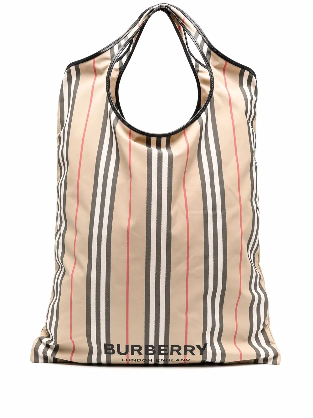 фото Burberry сумка-тоут econyl® в полоску icon stripe