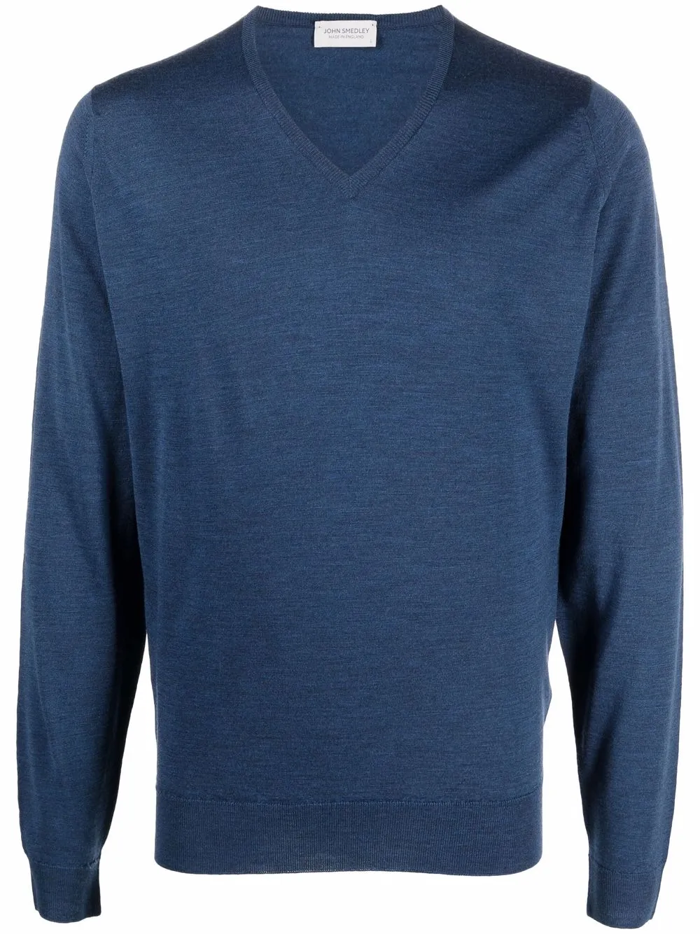 

John Smedley Blenheim V-neck wool jumper - Blue