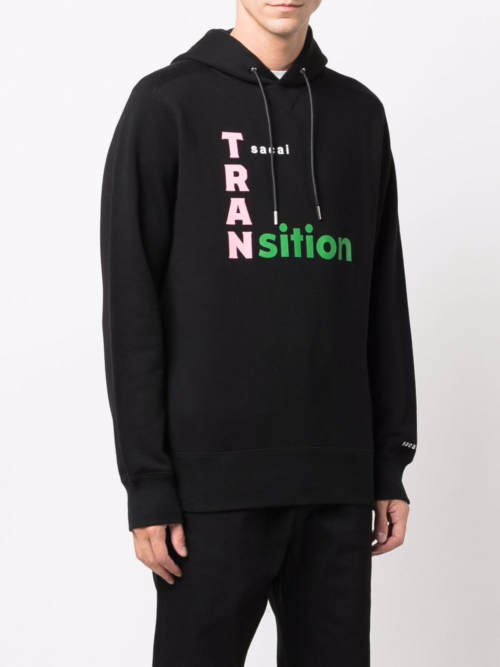 фото Sacai худи transition с логотипом