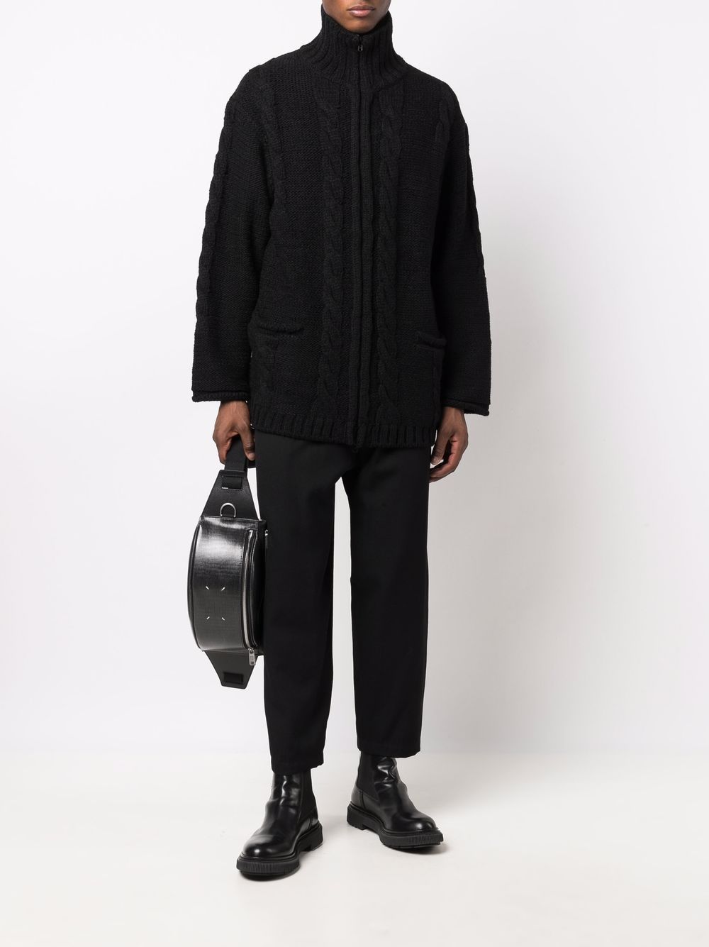 Yohji Yamamoto Wollen broek - Zwart