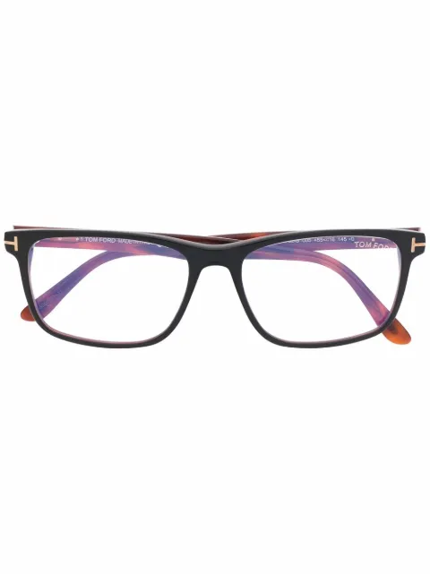 TOM FORD Eyewear tortoiseshell-effect square-frame glasses