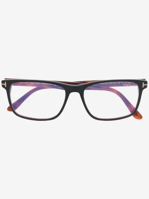 TOM FORD Eyewear tortoiseshell-effect square-frame glasses 