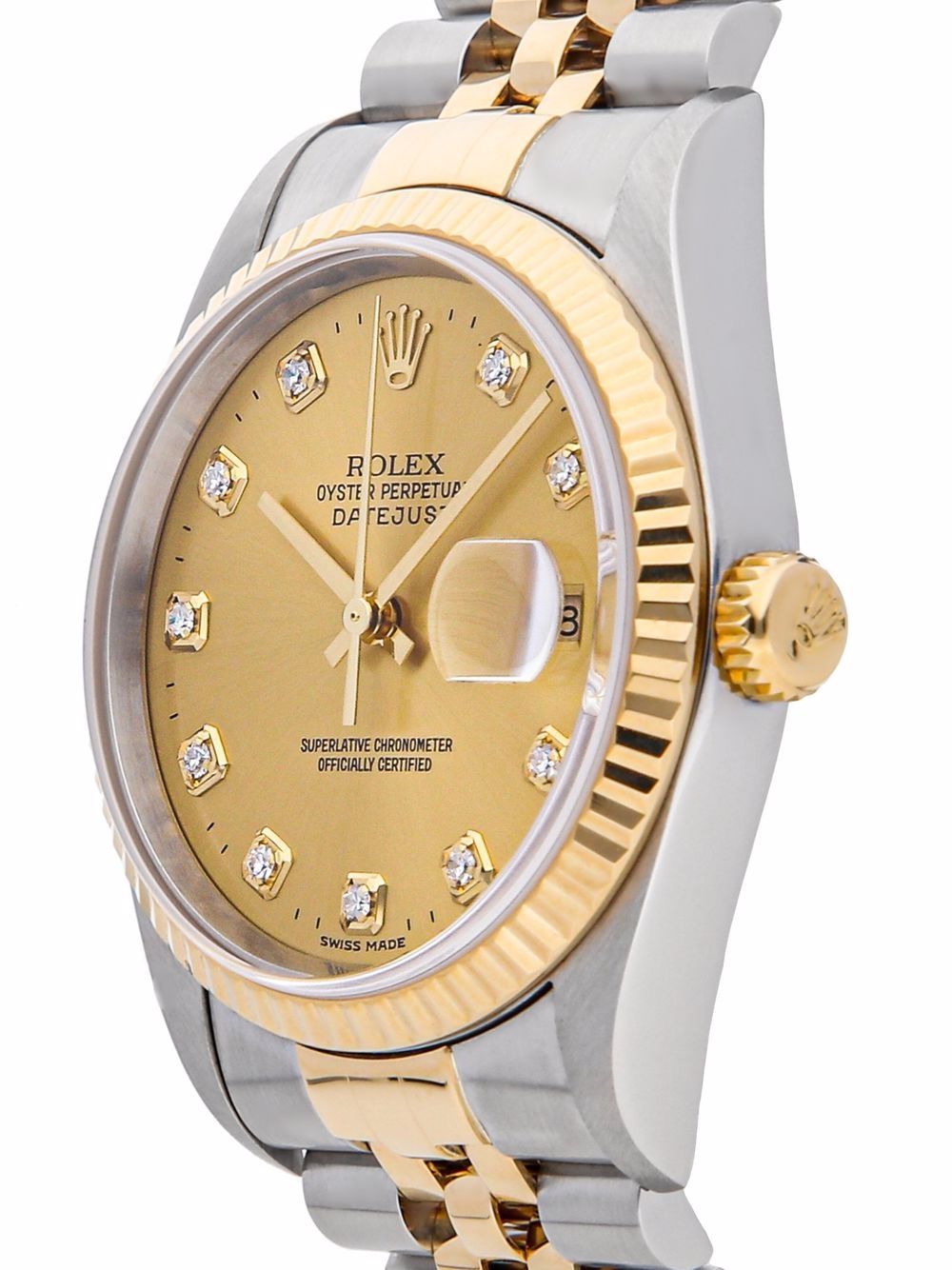 фото Rolex наручные часы datejust pre-owned 36 мм 2002-го года