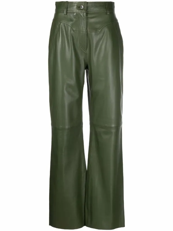 Alberta Ferretti Leather high-waist 