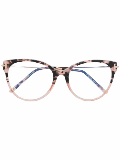 TOM FORD Eyewear polished-effect cat-eye frame sunglasses
