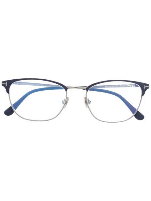TOM FORD Eyewear polished-effect square-frame glasses 