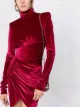 Alexandre Vauthier velvet wrap mini dress
