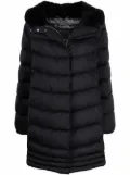 Geox hooded puffer coat - Black