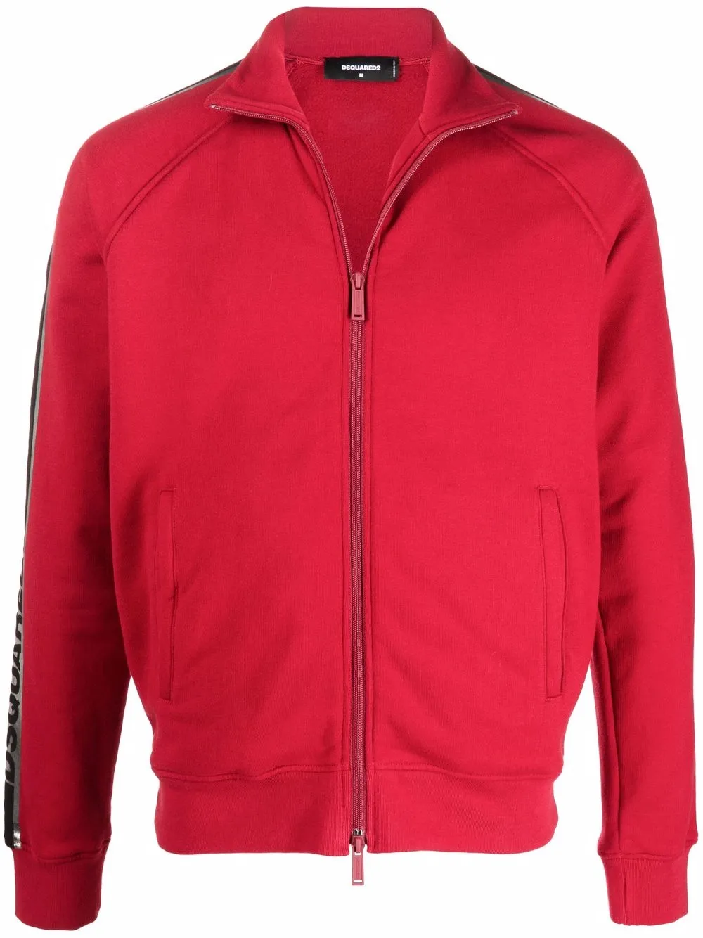 Dsquared2 sudadera con franjas del logo - Rojo