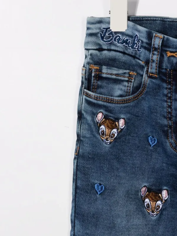 Monnalisa Embroidered Bambi Jeans - Farfetch