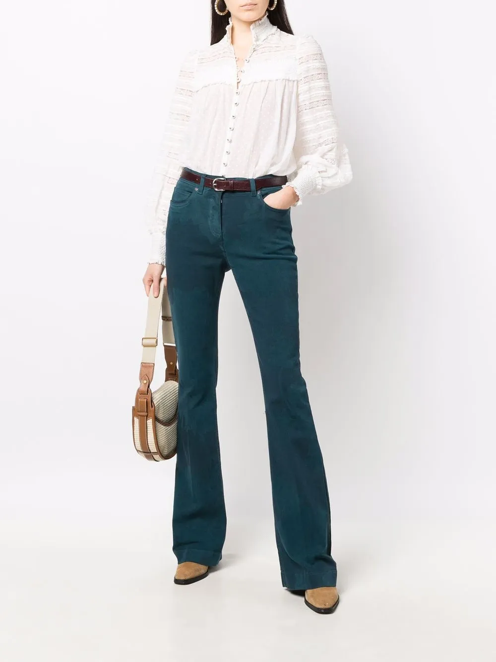 фото Etro расклешенные джинсы средней посадки