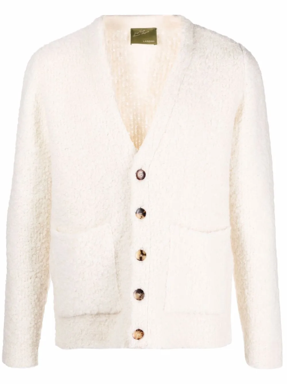 Lardini фактурный кардиган с V-образным вырезом