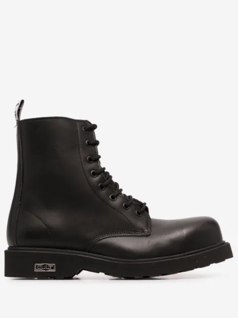 Cult lace-up biker boots