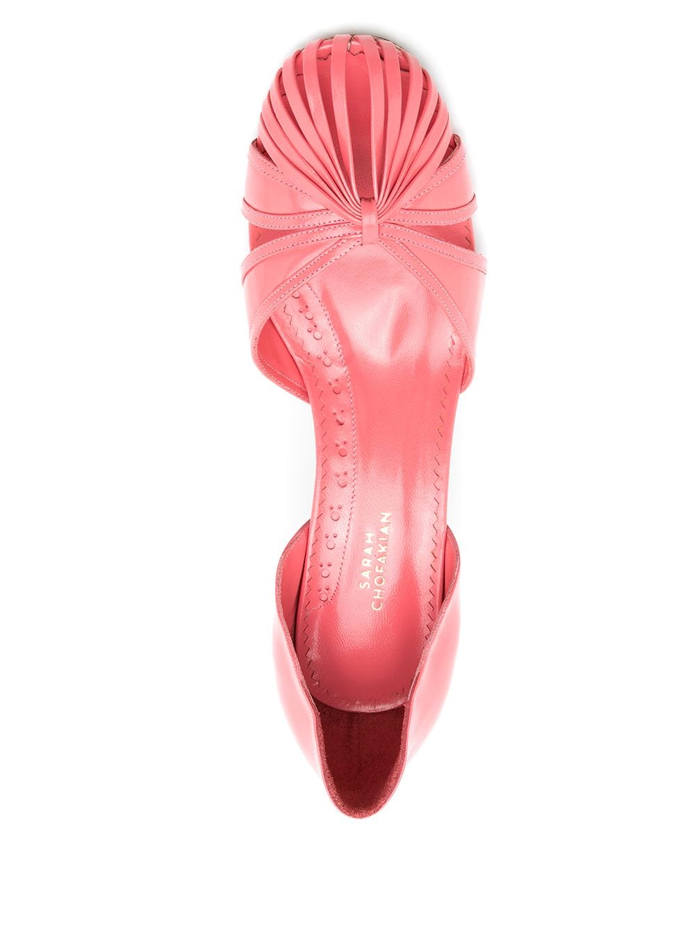 Shop Sarah Chofakian Cut-out Detail Pumps In Pink