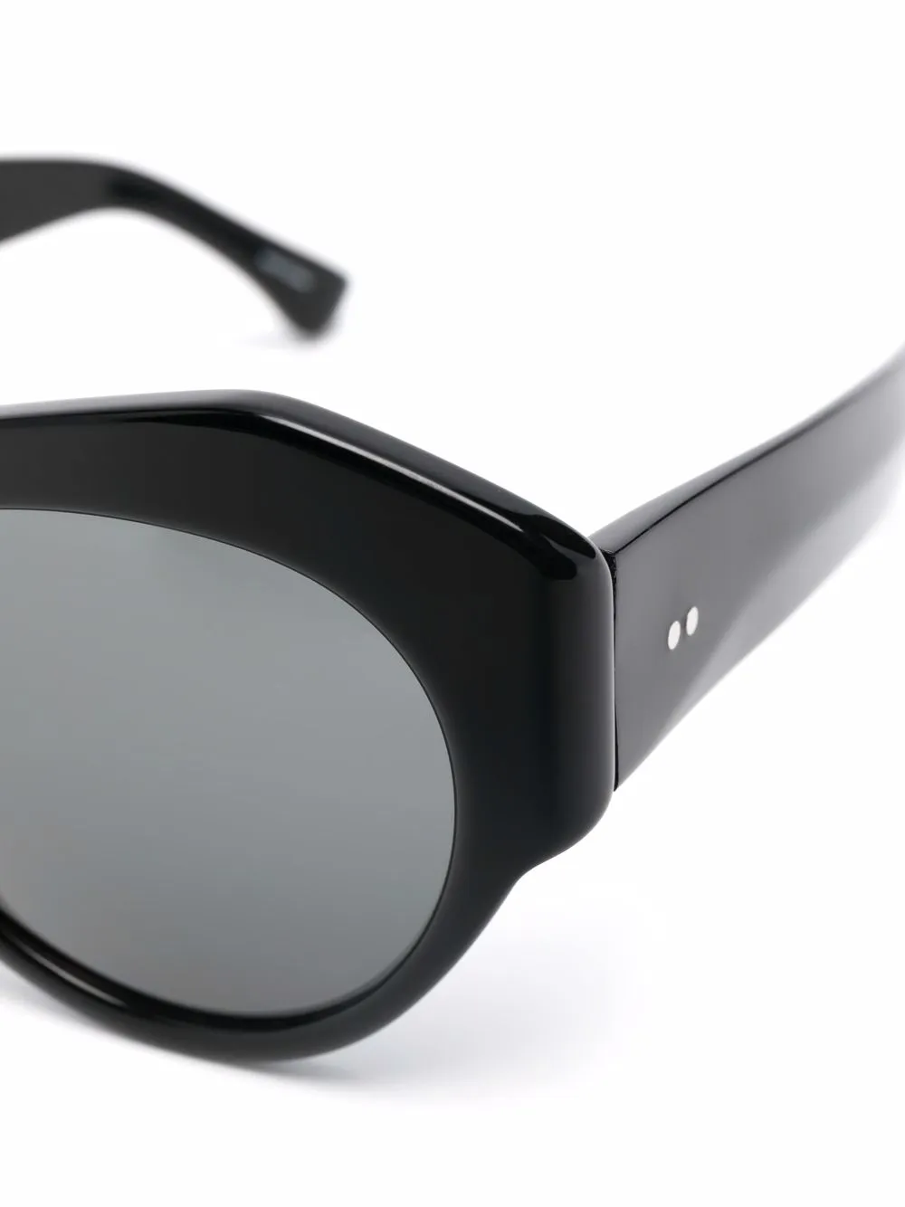 Linda Farrow Zonnebril met cat-eye montuur Zwart