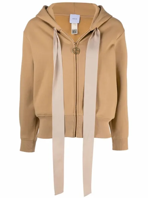 Patou bow-detail logo hoodie