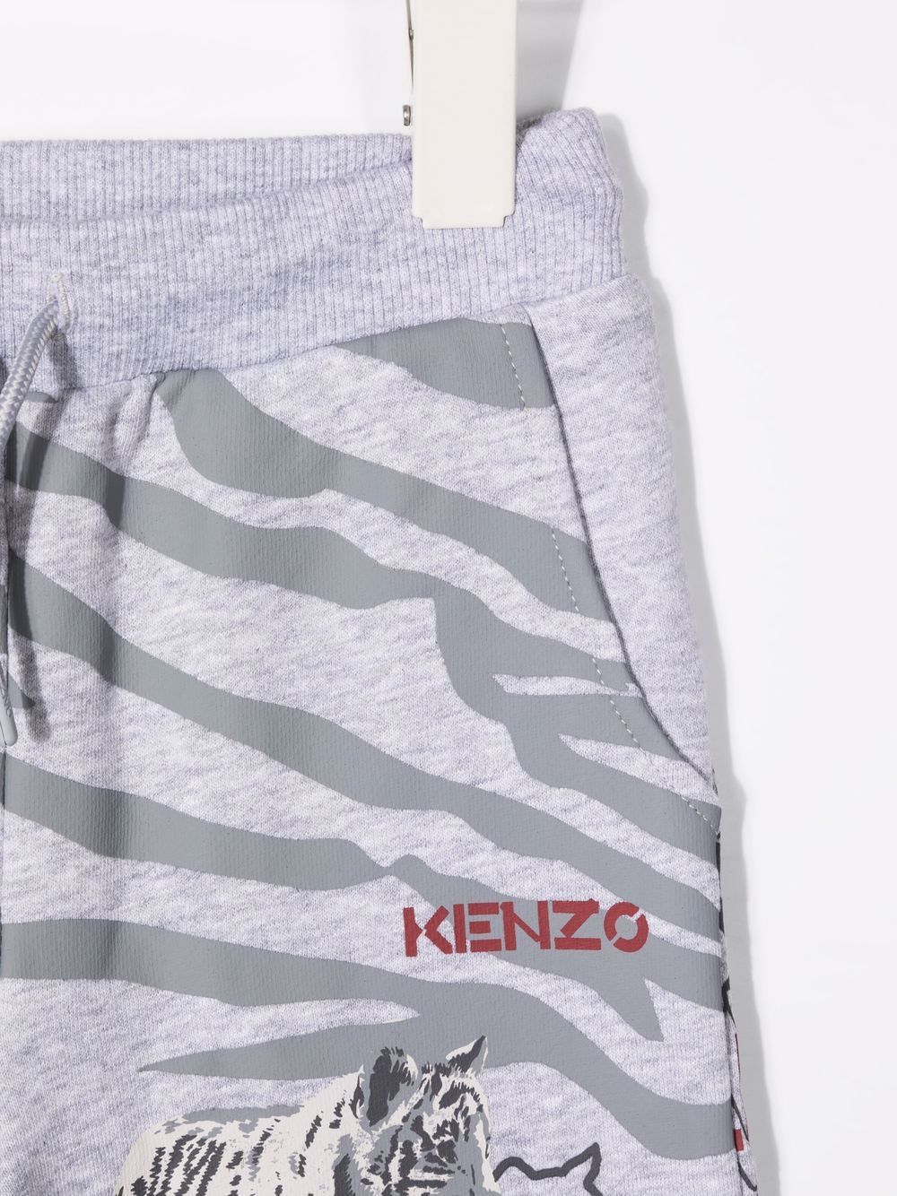 фото Kenzo kids спортивные брюки с тигровым принтом