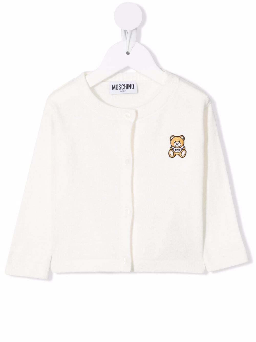 фото Moschino kids свитер с нашивкой teddy bear