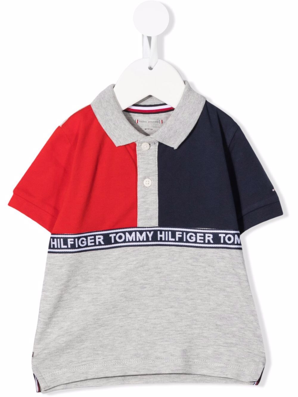 фото Tommy hilfiger junior футболка в стиле колор-блок с логотипом