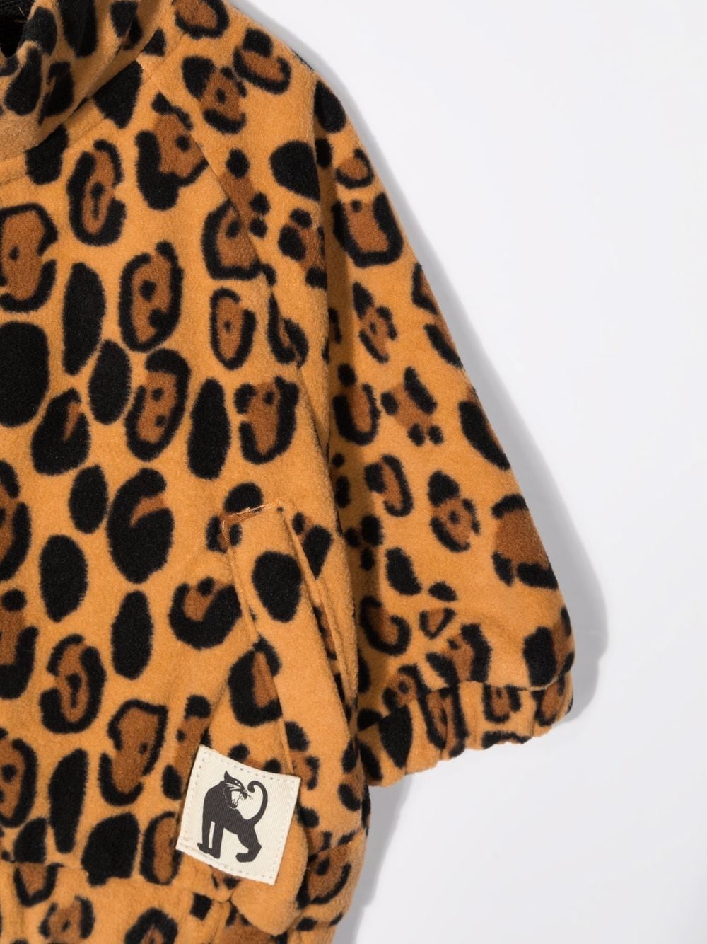 фото Mini rodini флисовая куртка с леопардовым принтом