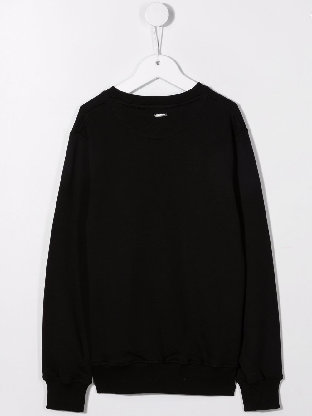 LES HOMMES KIDS Sweater met logoprint - Zwart