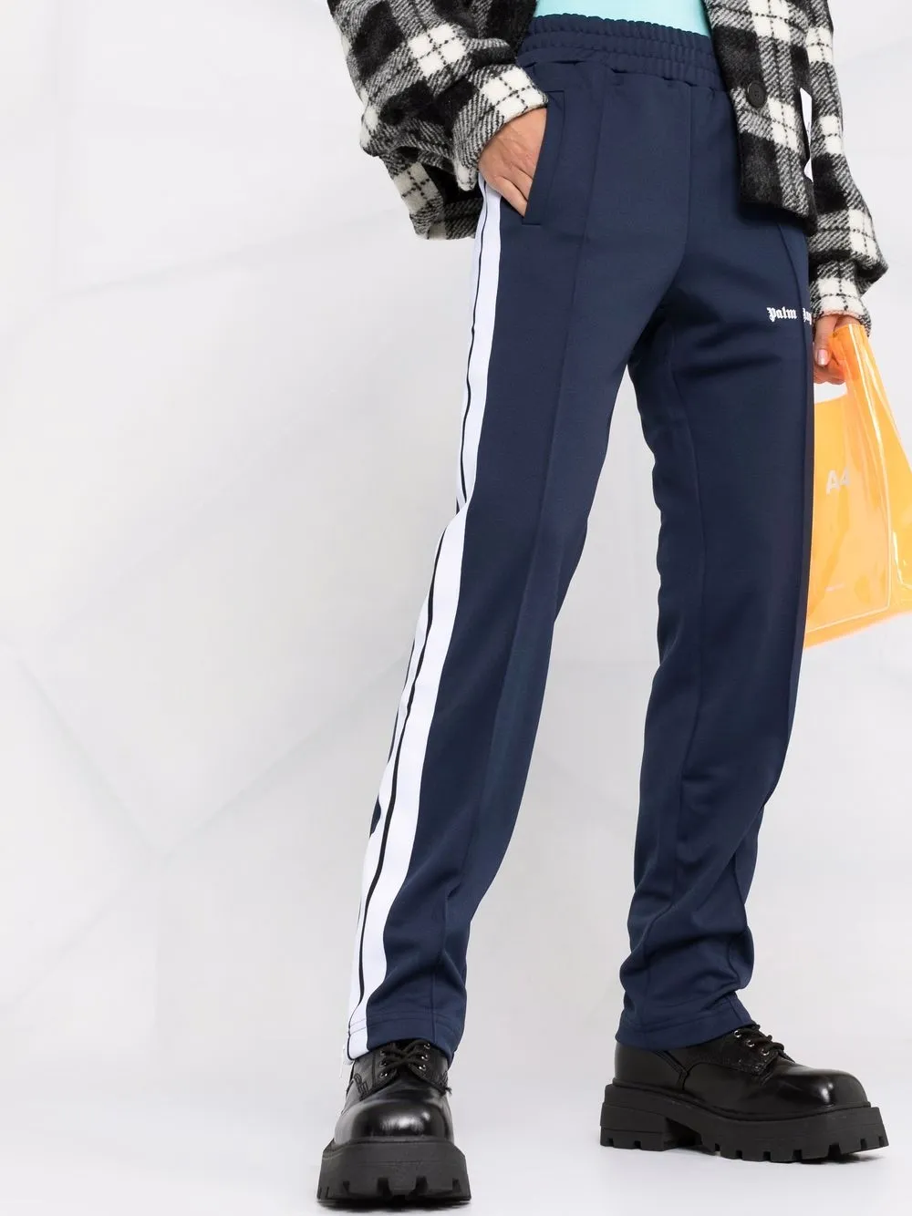 Palm Angels Trainingsbroek met logoprint Blauw