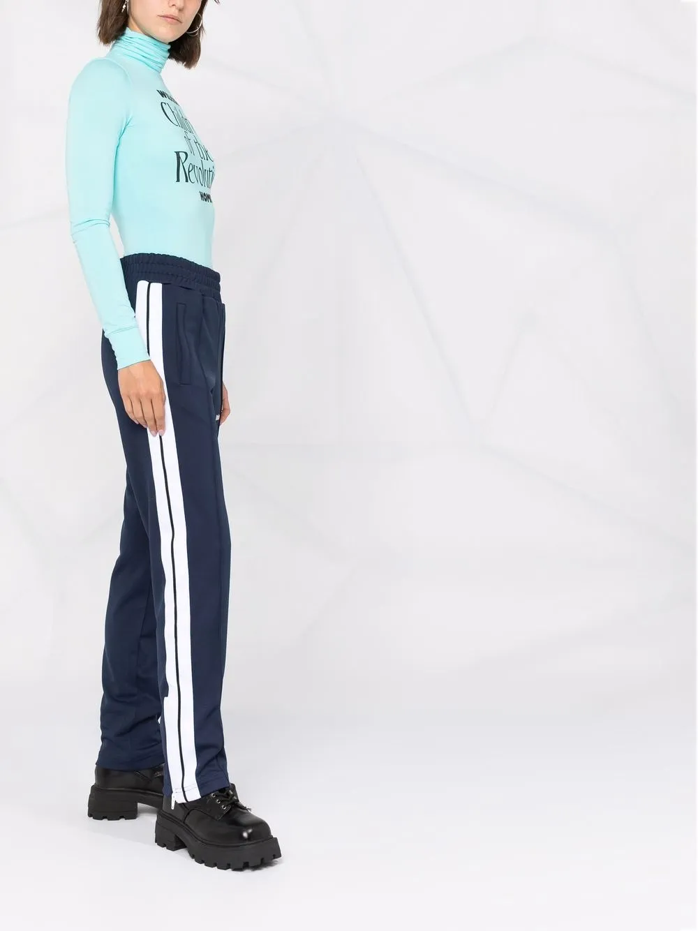 Palm Angels Trainingsbroek met logoprint Blauw