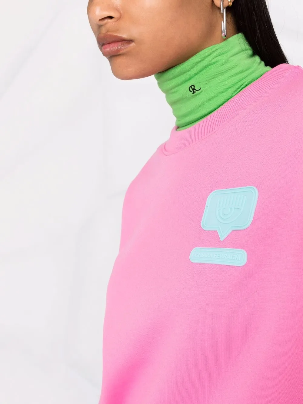 фото Chiara ferragni толстовка с логотипом