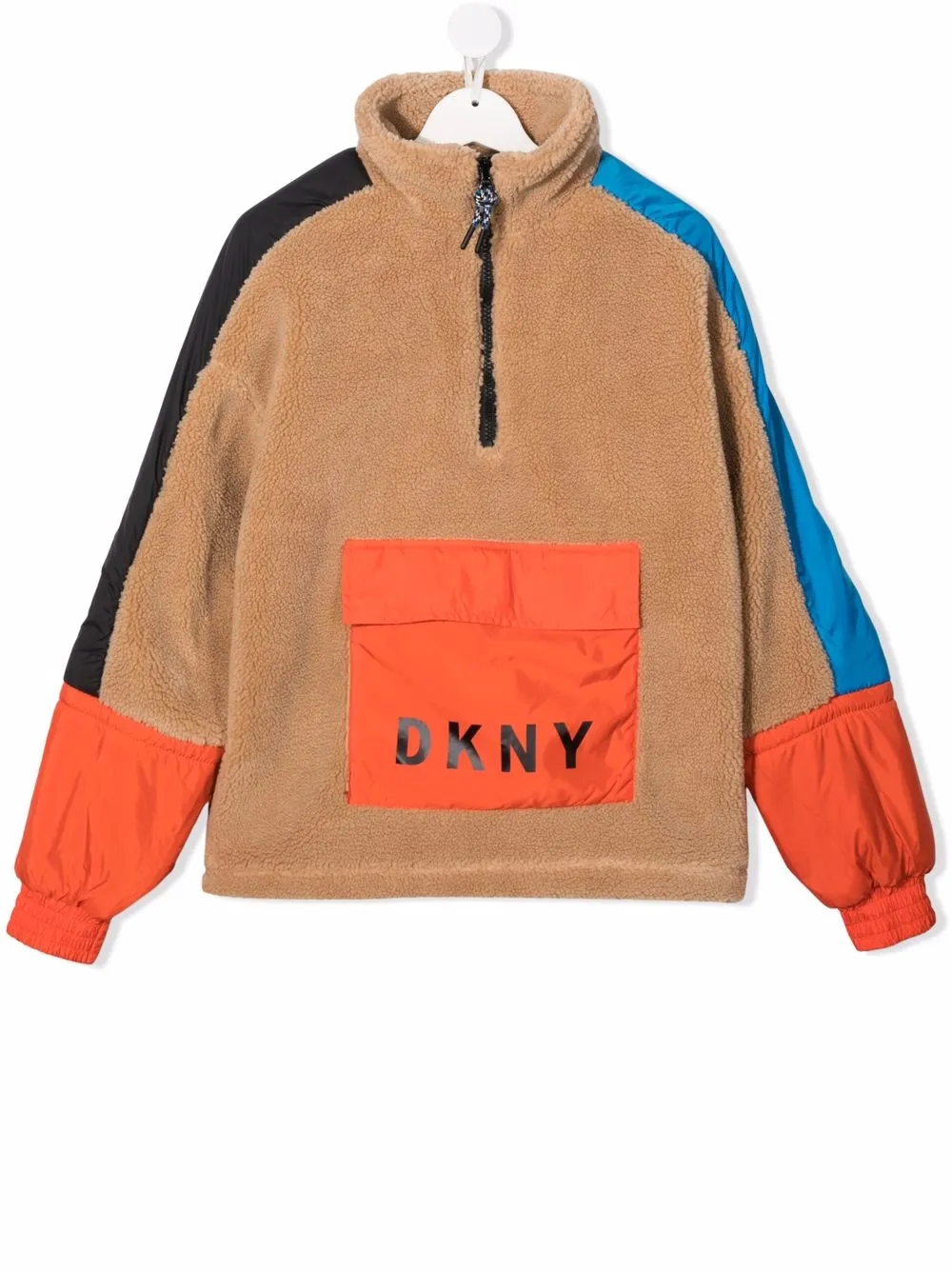 фото Dkny kids толстовка с контрастной вставкой