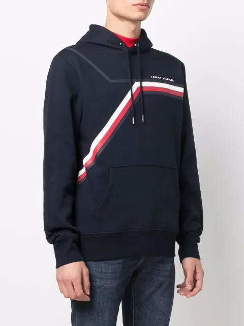 tommy hilfiger signature tape logo hoodie