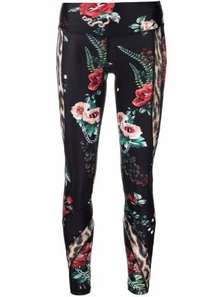 R13 graphic print Leggings Farfetch