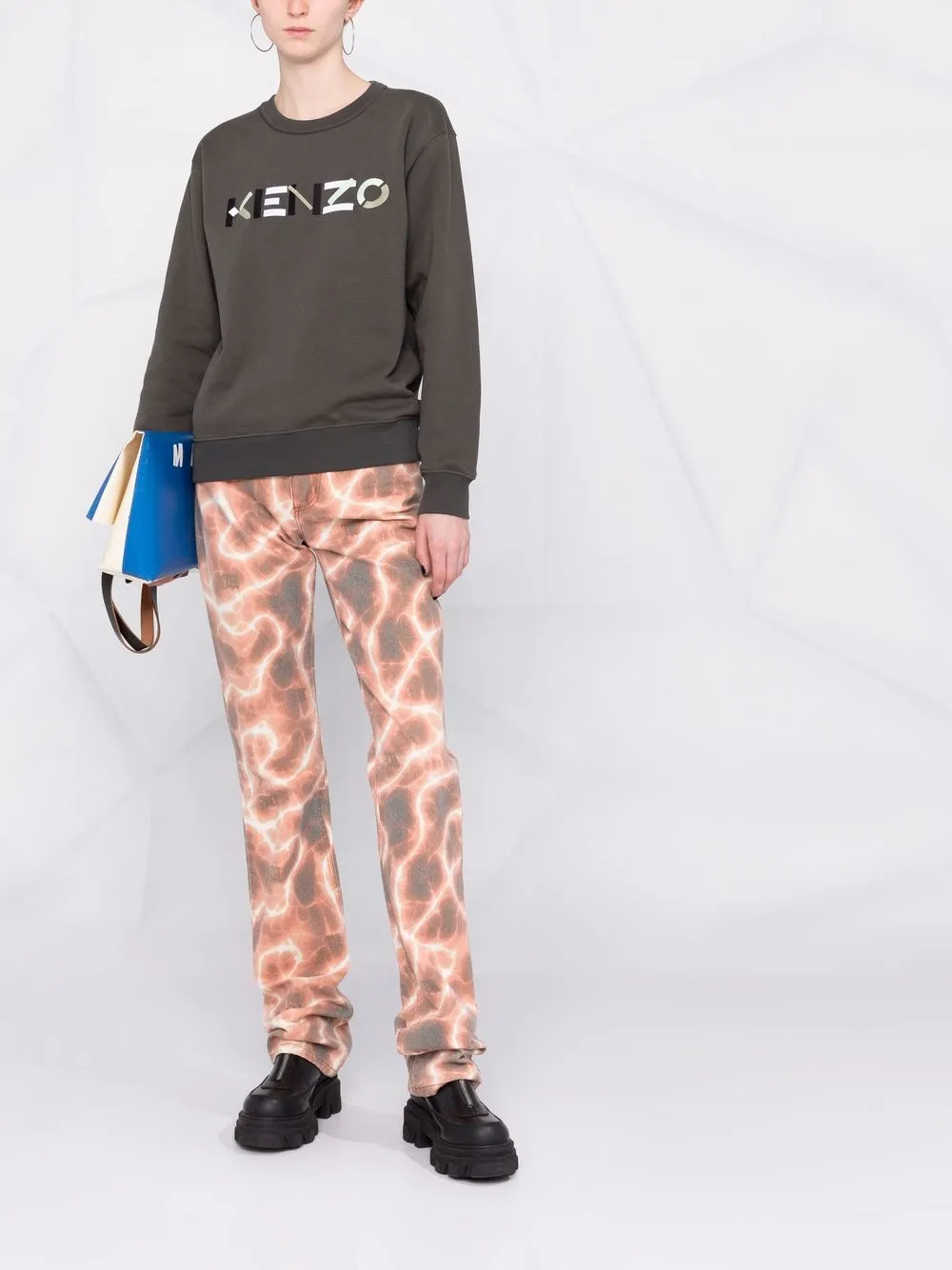 фото Kenzo толстовка с вышитым логотипом