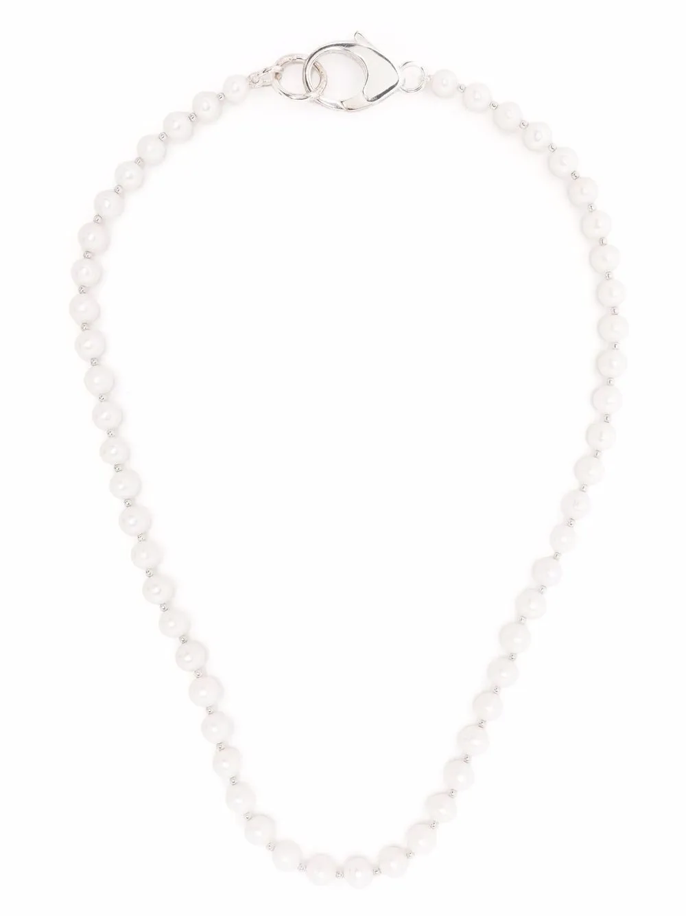 Hatton Labs серебряное колье с жемчугом