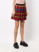 alessandro enriquez tartan-print pleated skirt