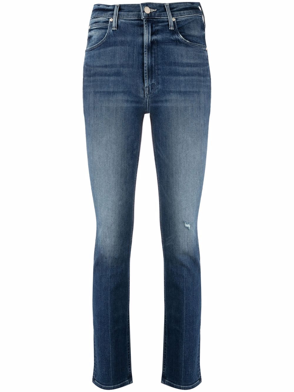 

MOTHER high-rise slim-cut jeans - Azul