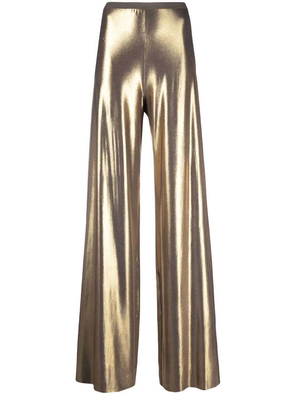 Rick Owens Lilies широкие брюки с эффектом металлик