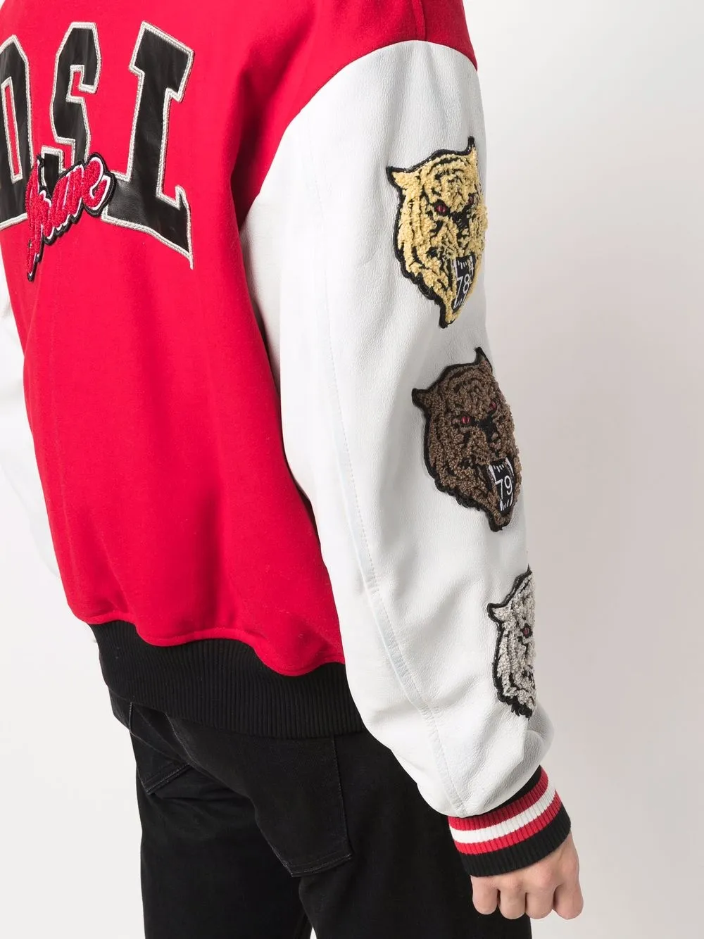 фото Diesel спортивная куртка с нашивками