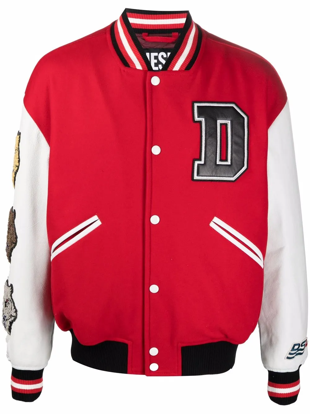 фото Diesel спортивная куртка с нашивками