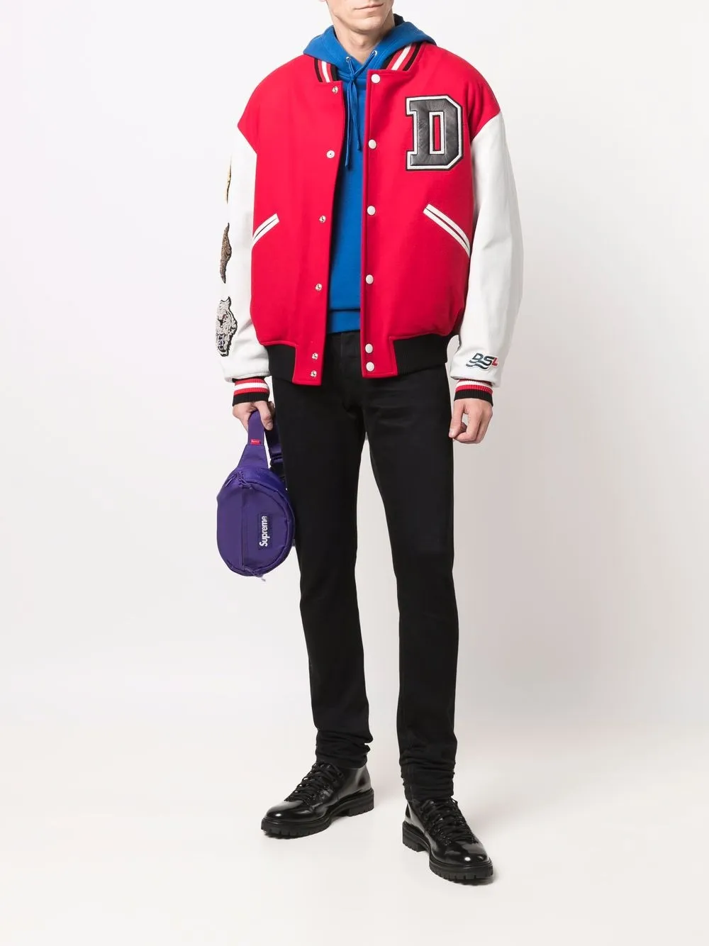 фото Diesel спортивная куртка с нашивками