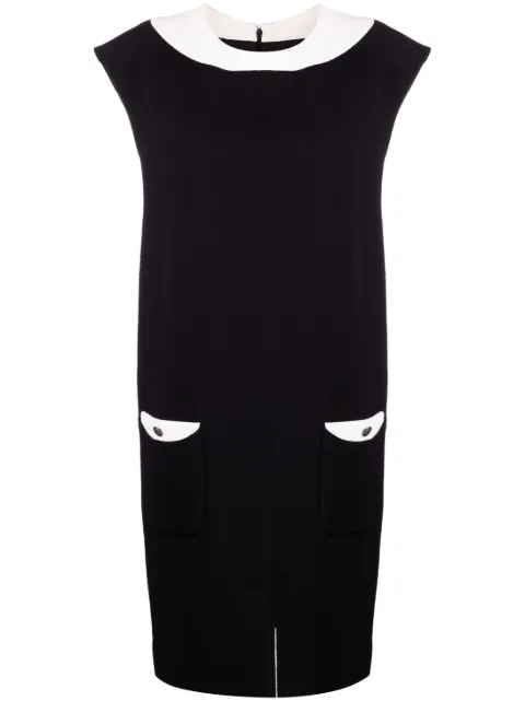 CHANEL Pre-Owned two-tone shift dress
