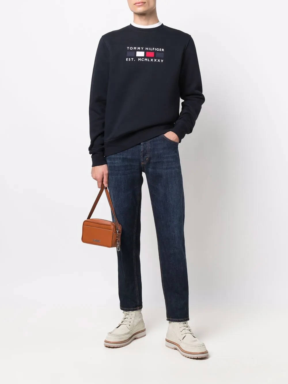 фото Tommy hilfiger толстовка с вышитым логотипом