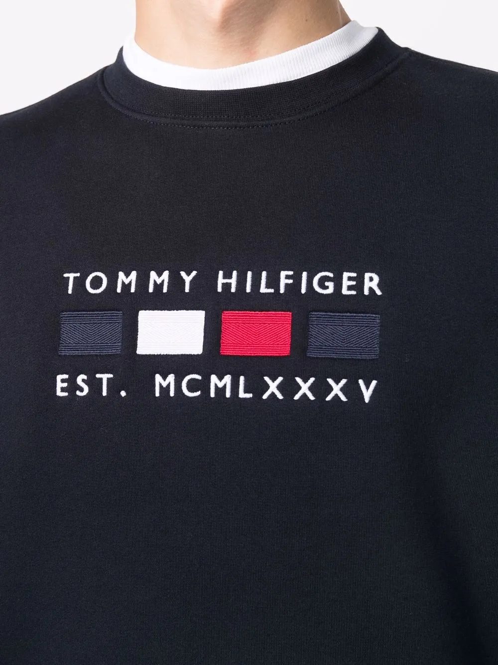 фото Tommy hilfiger толстовка с вышитым логотипом