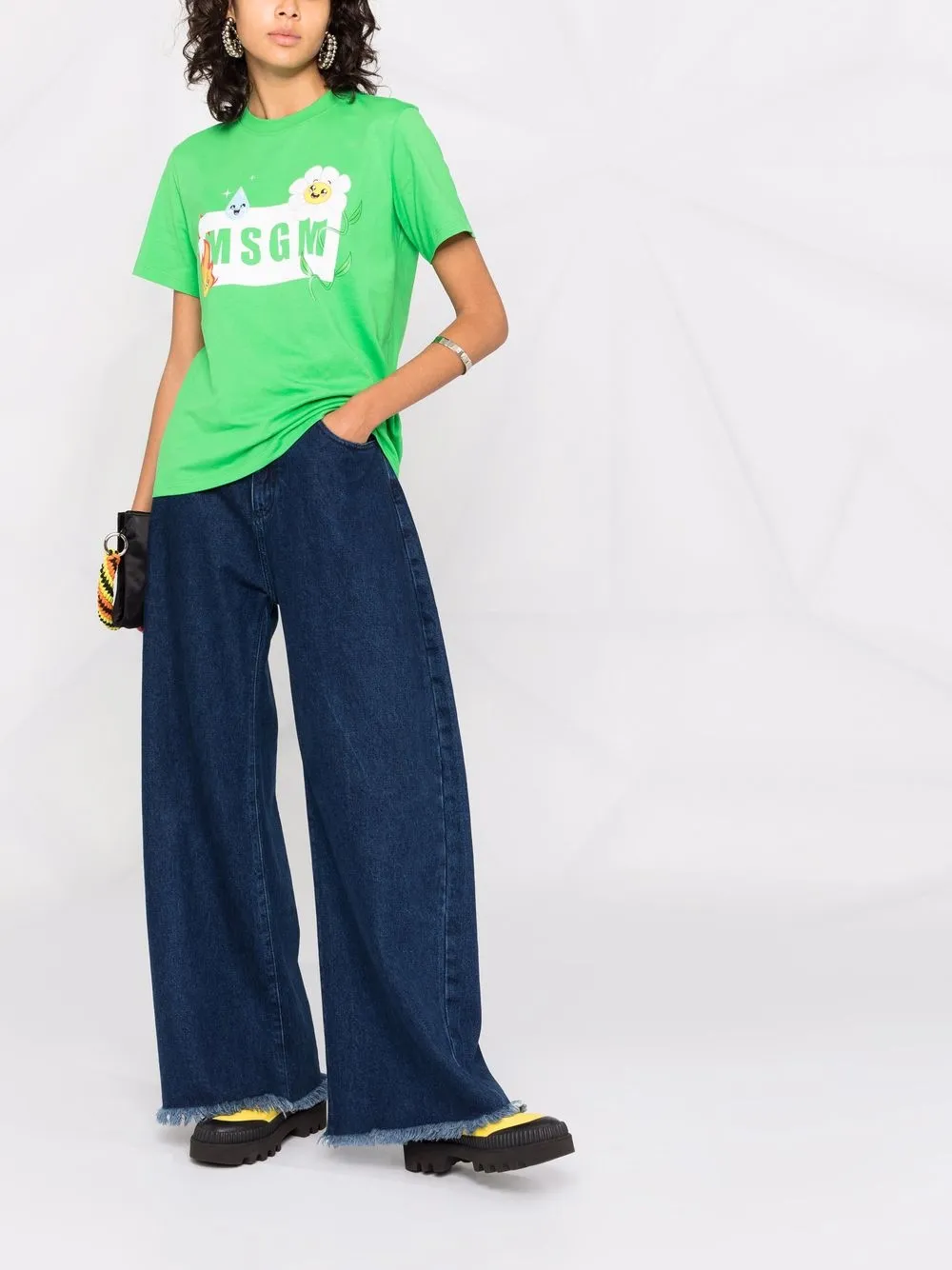 фото Msgm футболка с логотипом