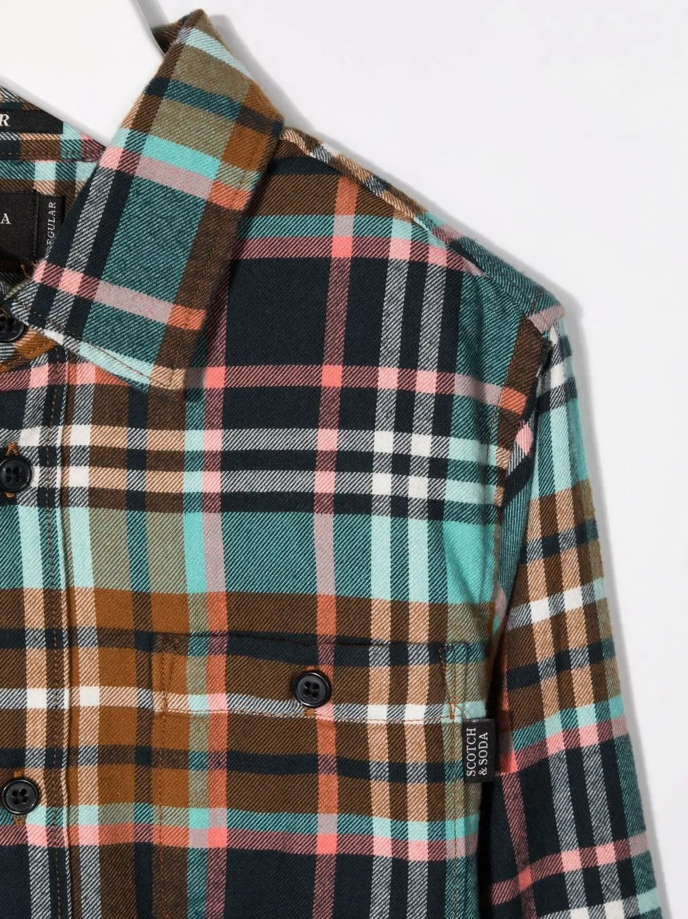 фото Scotch & soda фланелевая рубашка в клетку
