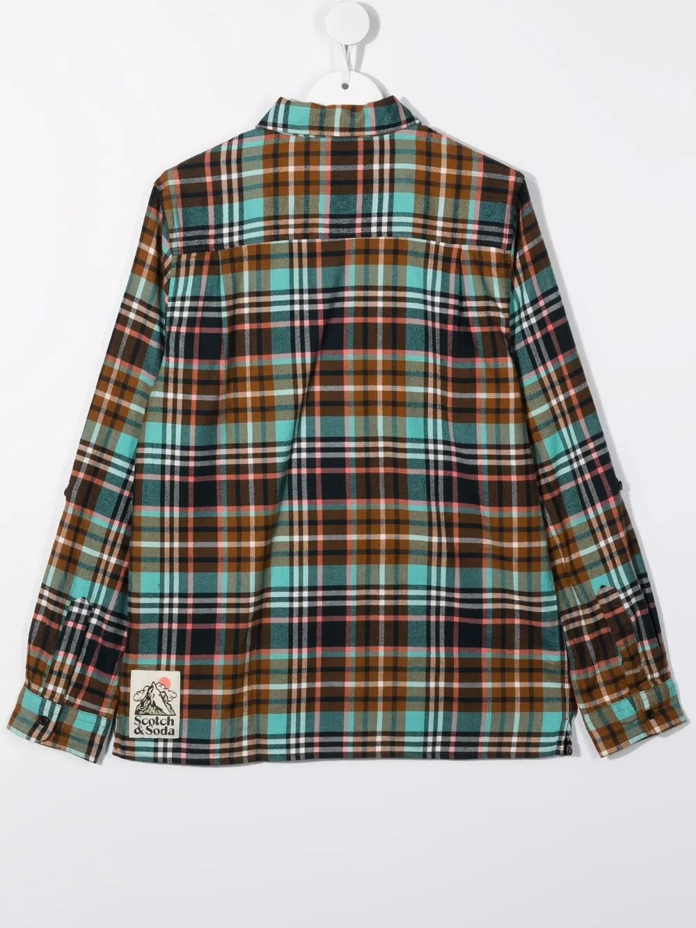 фото Scotch & soda фланелевая рубашка в клетку